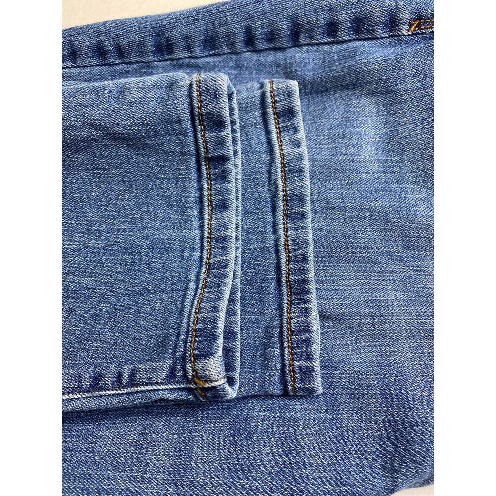 J. Jill Authentic Fit Slim Ankle Patchwork Jeans Womens Sz 14 Boho Closet Staple - Picture 10 of 10